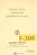 Fujitsu-Fujitsu Control System, Straight Cut & Positioning, Fanuc 260 Program Manual-Fanuc 260-Straight Cut Positioning-01